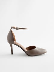 Khaki Green Extra Wide Fit Forever Comfort® Closed Toe Heel Shoes - Image 2 of 6