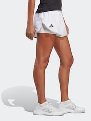 adidas White Adult Sport Club Tennis Shorts - Image 3 of 6