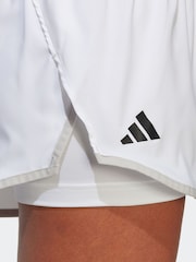 adidas White Adult Sport Club Tennis Shorts - Image 5 of 6