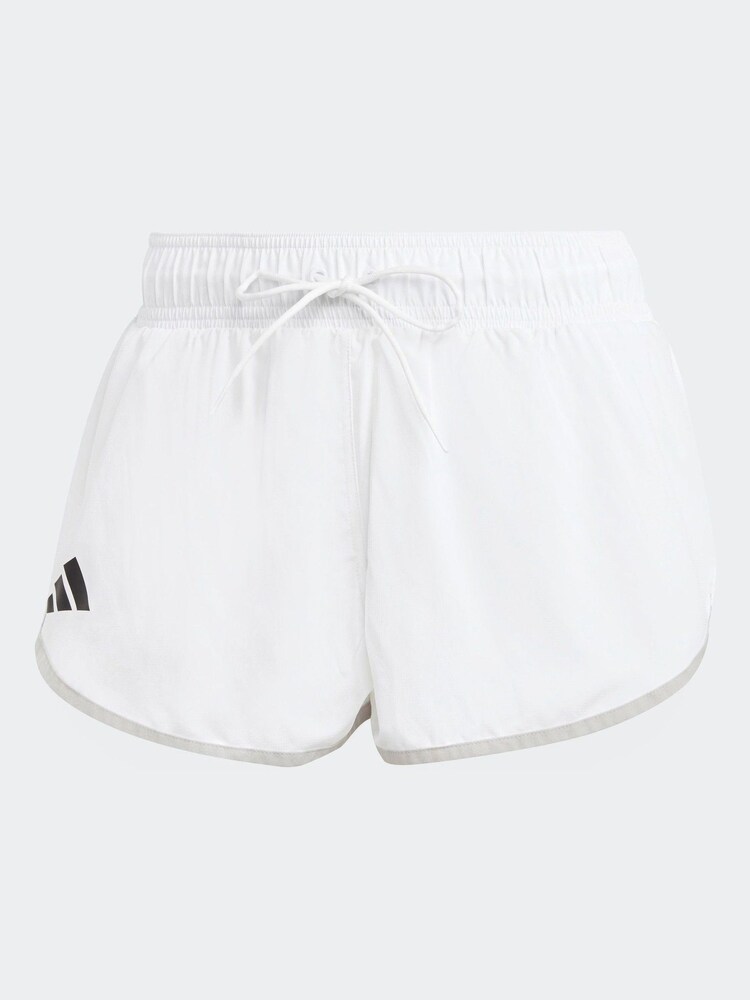 adidas White Adult Sport Club Tennis Shorts - Image 6 of 6