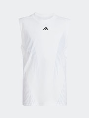 adidas White Tennis Girls Pro Tank - Image 1 of 6