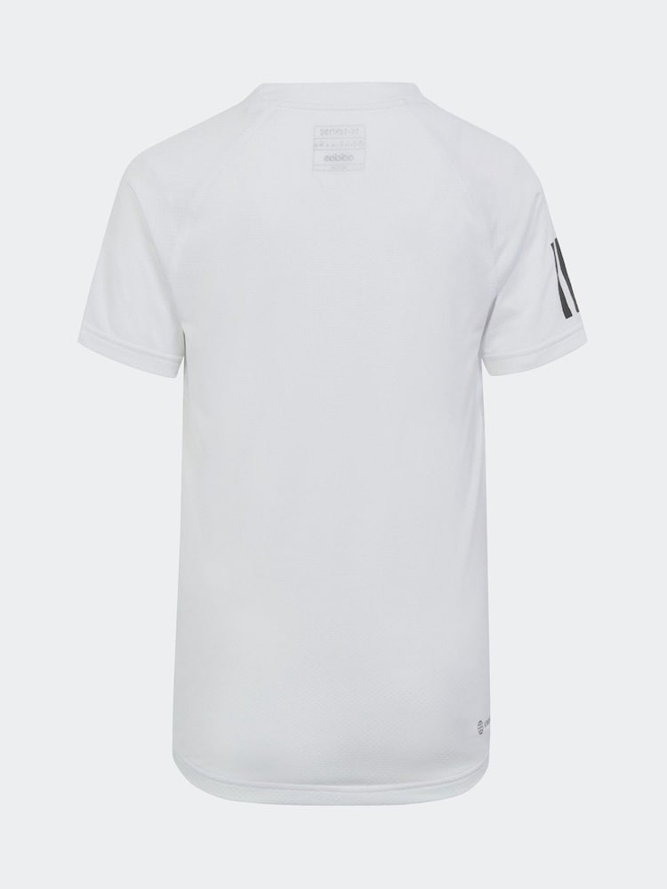 adidas White Tennis Club T Shirt - Image 2 of 5