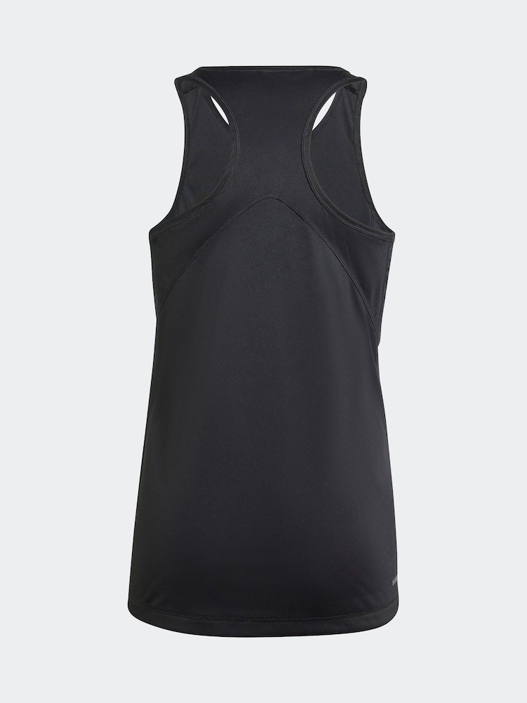 adidas Black Tennis Club Vest Top - Image 2 of 5