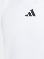 adidas White Tennis Club Vest Top - Image 3 of 5