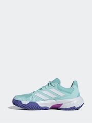 adidas Aqua Blue Courtjam Control 3 Tennis Shoes - Image 3 of 8