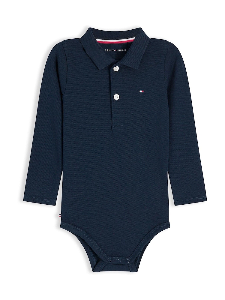 Tommy Hilfiger White Essential Polo Bodysuit Gift Set - Image 1 of 2