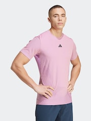 adidas Pink Tennis Pro AIRCHILL FreeLift T-Shirt - Image 1 of 8