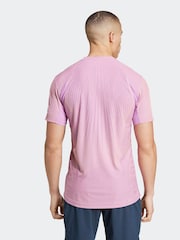 adidas Pink Tennis Pro AIRCHILL FreeLift T-Shirt - Image 2 of 8