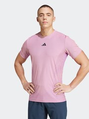 adidas Pink Tennis Pro AIRCHILL FreeLift T-Shirt - Image 4 of 8