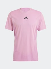 adidas Pink Tennis Pro AIRCHILL FreeLift T-Shirt - Image 8 of 8