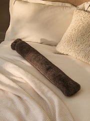 Brown Faux Fur Long Hot Water Bottle - Image 1 of 3