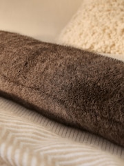 Brown Faux Fur Long Hot Water Bottle - Image 2 of 3