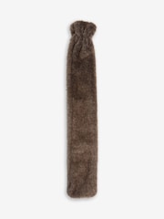 Brown Faux Fur Long Hot Water Bottle - Image 3 of 3