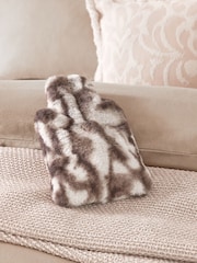 Animal Print Faux Fur Hot Water Bottle - Image 1 of 3