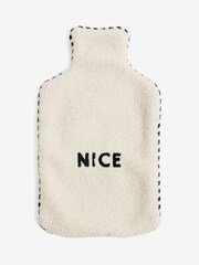 Black/White Borg Naughty or Nice Reversible Hot Water Bottle - Image 5 of 6