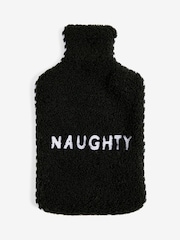 Black/White Borg Naughty or Nice Reversible Hot Water Bottle - Image 6 of 6