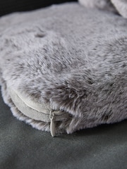 Grey Faux Fur Hot Water Bottle - Image 4 of 4