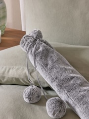 Grey Faux Fur Long Hot Water Bottle - Image 2 of 3
