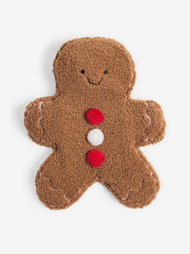 Brown Gingerbread Man Hot Water Bottle - Image 3 of 3