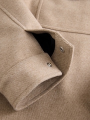 Neutral Brown Trucker Shacket - Image 10 of 11