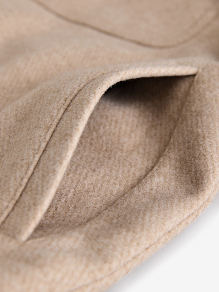 Neutral Brown Trucker Shacket - Image 11 of 11