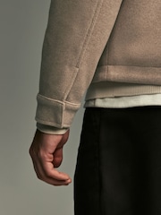 Neutral Brown Trucker Shacket - Image 6 of 11