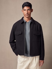 Black Trucker Shacket - Image 1 of 6