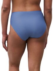 Chantelle Blue High Leg One Size Soft Stretch Briefs - Image 2 of 3