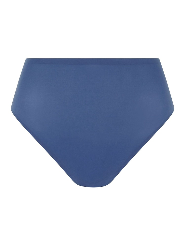 Chantelle Blue High Leg One Size Soft Stretch Briefs - Image 3 of 3