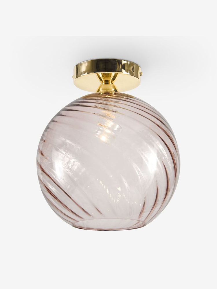 MADE.COM Pink Ilaria Flush Ceiling Light - Image 2 of 3