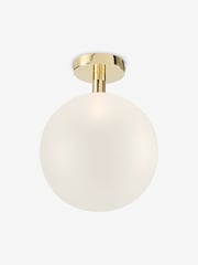 MADE.COM White Boll Flush Ceiling Light - Image 2 of 3