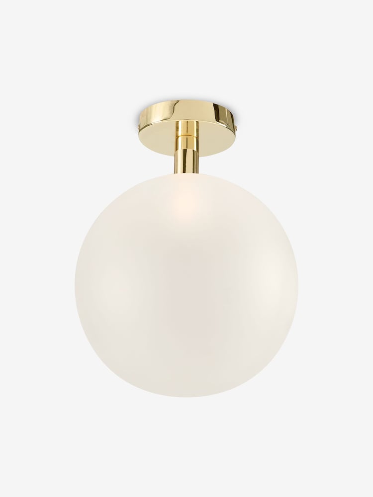 MADE.COM White Boll Flush Ceiling Light - Image 2 of 3