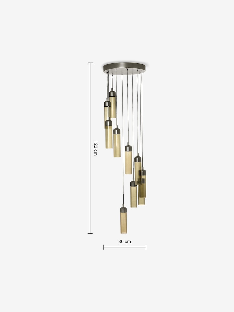 MADE.COM Pewter Chandelier Verona Flush Ceiling Light - Image 6 of 6 MADE.COM Pewter Chandelier Verona Flush Ceiling Light - Image 6 of 6