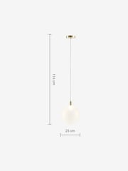 MADE.COM White Boll Pendant Light - Image 3 of 3