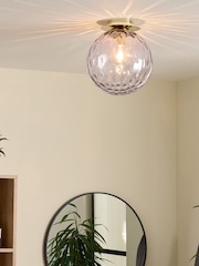 MADE.COM Grey Ilaria Ceiling Flush Fitting Light - Image 1 of 3