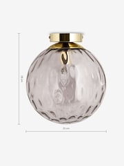 MADE.COM Grey Ilaria Ceiling Flush Fitting Light - Image 3 of 3
