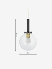 MADE.COM Black Vaughn Pendant Light - Image 3 of 3