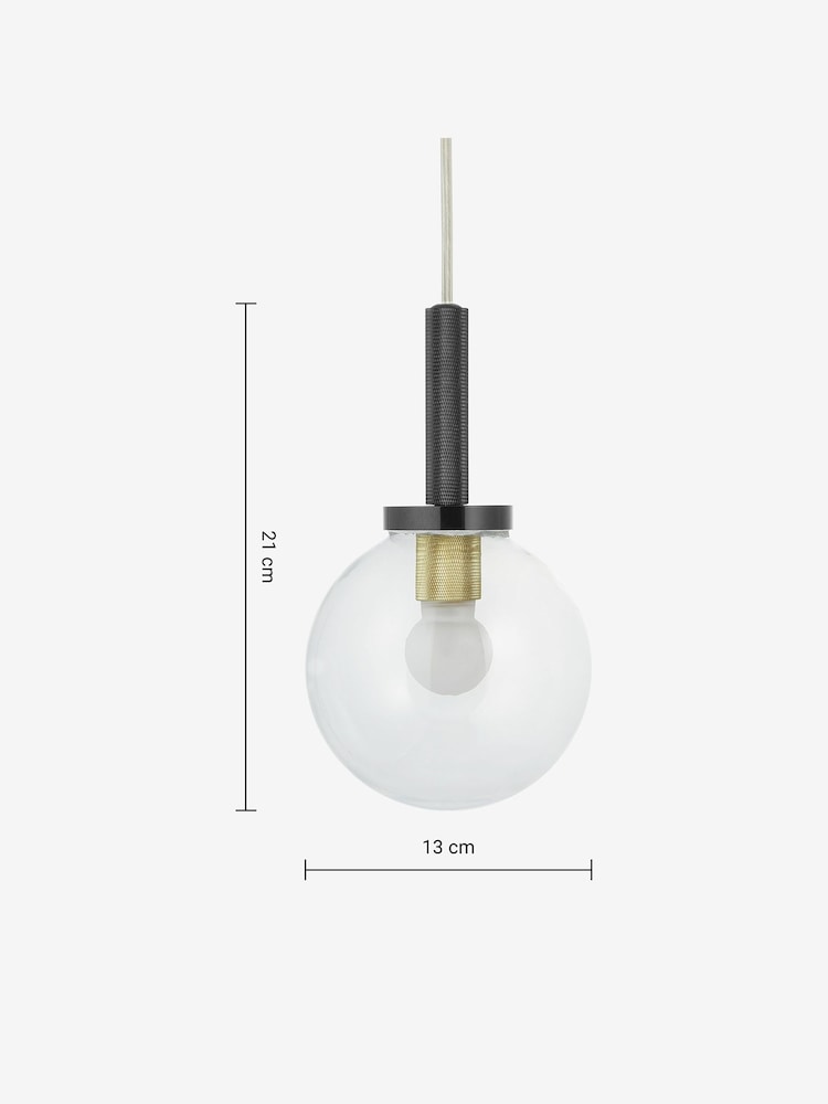 MADE.COM Black Vaughn Pendant Light - Image 3 of 3