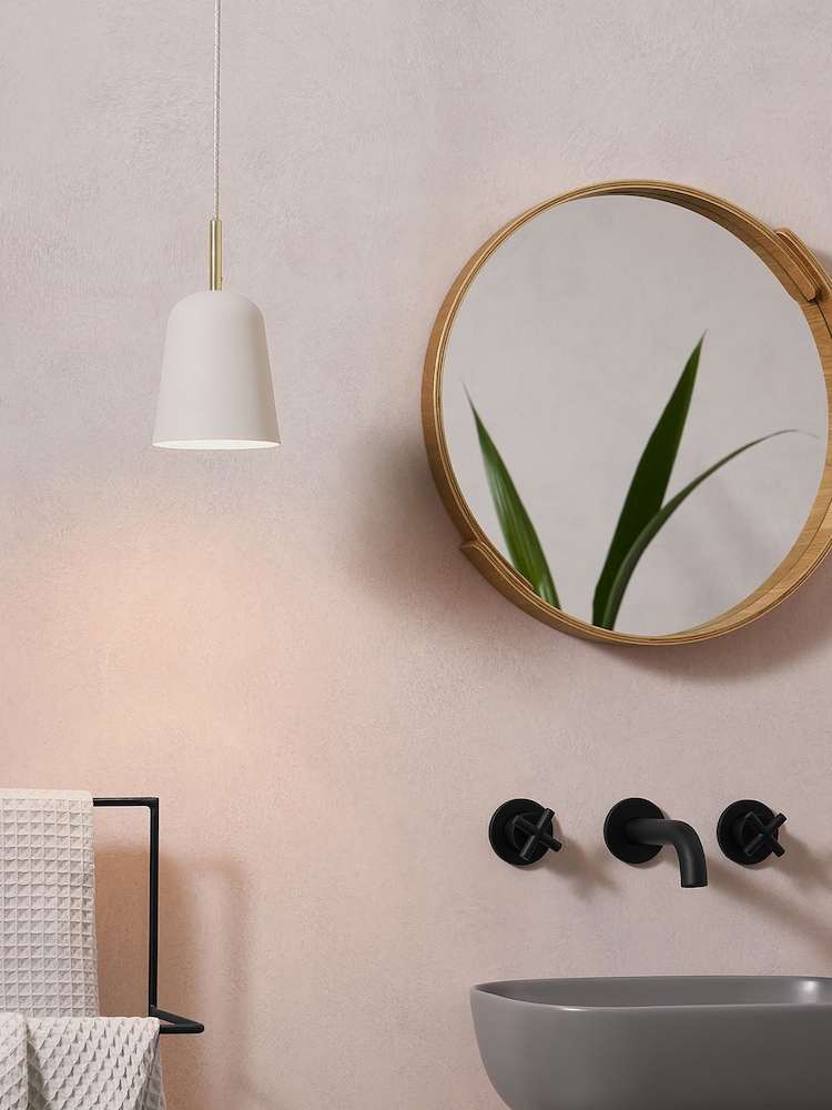 MADE.COM White Norah Bathroom Pendant Light - Image 1 of 3