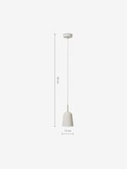 MADE.COM White Norah Bathroom Pendant Light - Image 3 of 3