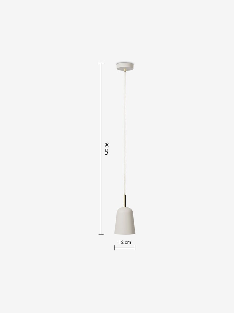MADE.COM White Norah Bathroom Pendant Light - Image 3 of 3