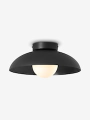 MADE.COM Black Malta Bathroom Flush Ceiling Light - Image 2 of 3