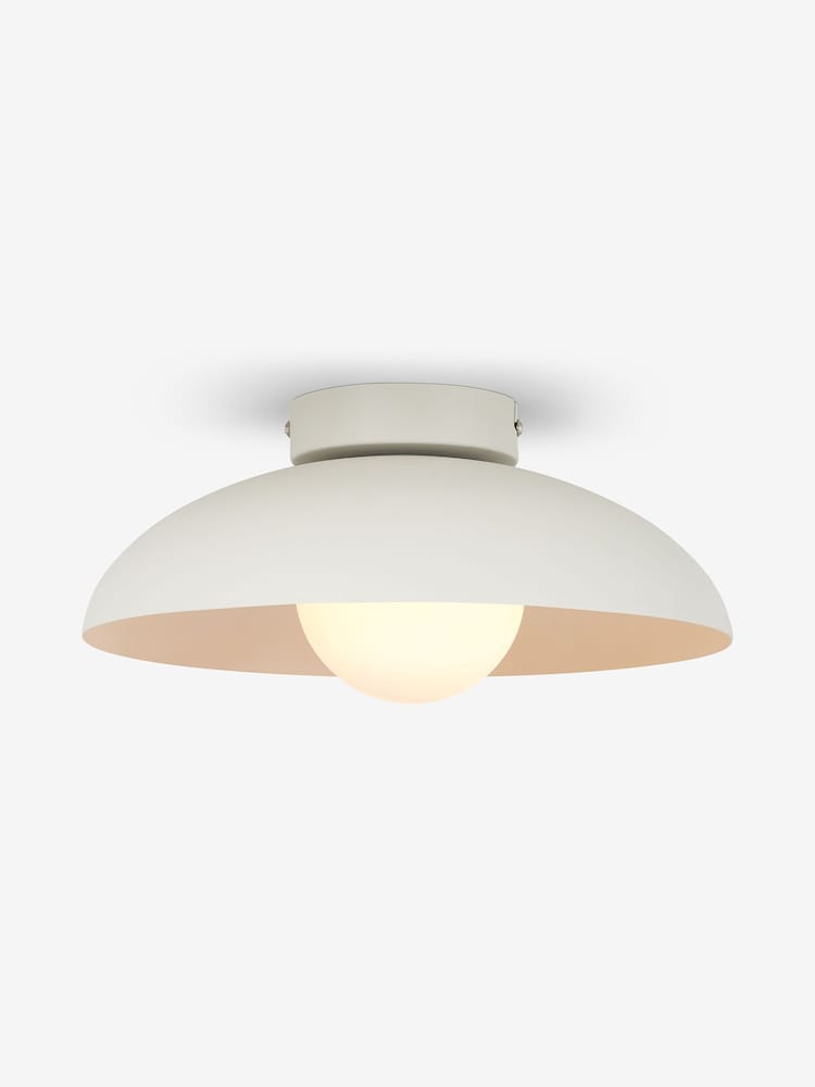 MADE.COM White Malta Bathroom Flush Ceiling Light - Image 2 of 3