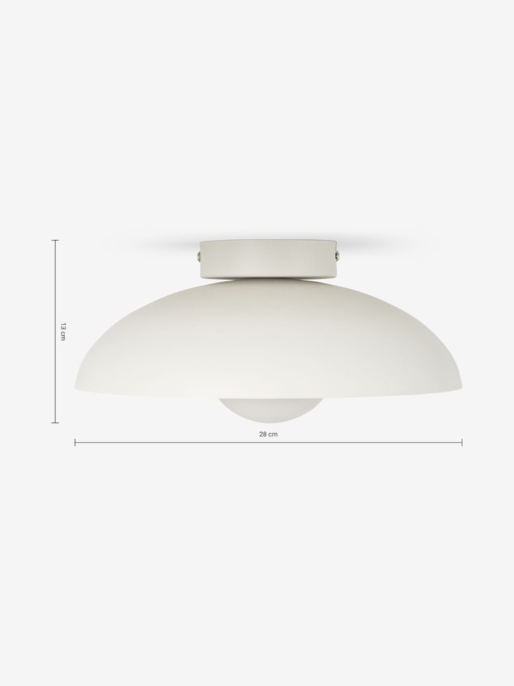 MADE.COM White Malta Bathroom Flush Ceiling Light - Image 3 of 3