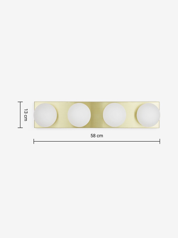 MADE.COM Brass Apollo Bathroom Wall Light - Image 3 of 3