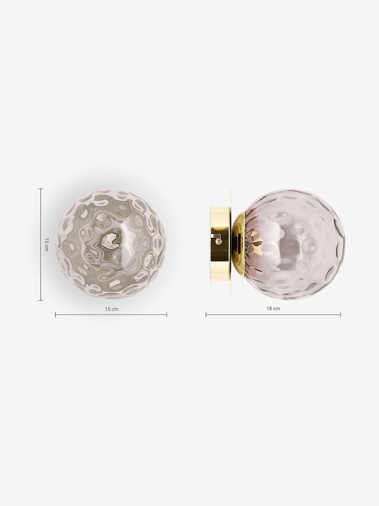 MADE.COM Grey Ilaria Bathroom Wall Light - Image 2 of 3