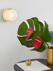 MADE.COM White Boll Wall Light - Image 1 of 3