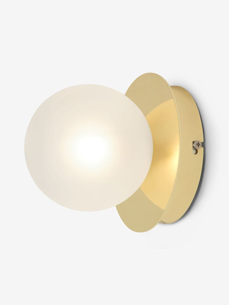 MADE.COM White Boll Wall Light - Image 2 of 3