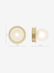 MADE.COM White Boll Wall Light - Image 3 of 3