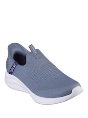 Skechers Grey Grey Ultra-Flex 3.0 Cozy Streak Slip Ins Trainers - Image 2 of 3